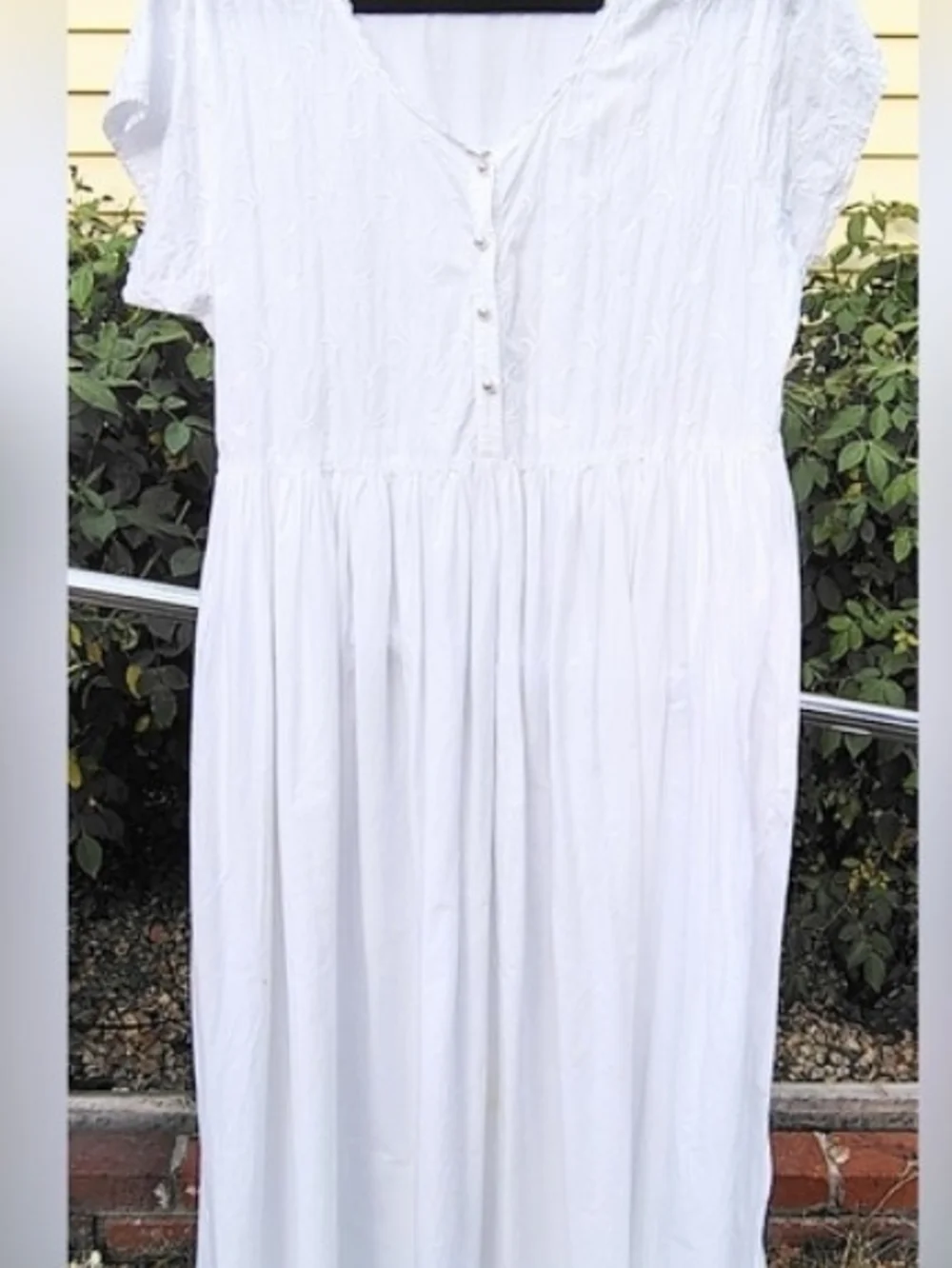 Victoria's Secret White Maxi Dress with Cinched Waist.